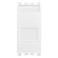 Vimar Розетка RJ11 6/4 с пылезащитной крышкой, белая, 19322.B