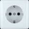 ХИТ О/У РОЗЕТКА с заземлением без шторок ИЗОЛ.ПЛ 16А, 250В, БЕЛЫЙ. Россия