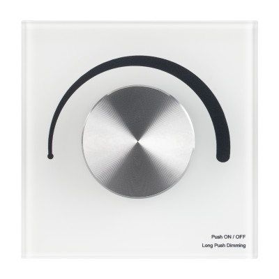 Панель SMART-P1-DIM-G-IN White (3V, Rotary, 2.4G) (Arlight, IP20 Пластик, 5 лет), 033752