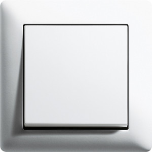 Gira Выключатель 1-клавишный, матовый белый, серия Standard