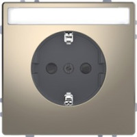 D-Life Розетка 2К+З 16 А, 250 В~, с полем для надписи, никель D-Life Розетка 2К+З 16 А, 250 В~, с полем для надписи, никель