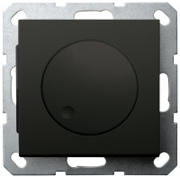 LED Диммер с накладкой 30-400W 1gang 2way, цвет черный матовый , G4012PB, Jasmart Electric