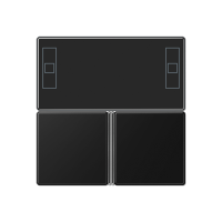 Набор накладок для 4093KRMSTD; термопласт; черный матовый, A4093TSASWM