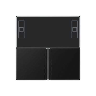 Набор накладок для 4093KRMSTD; термопласт; черный матовый, A4093TSASWM