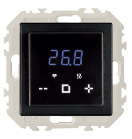 Терморегулятор ДЕВИ Classy c Wi-Fi, с датчиком пола, черный, 16А, 140F1069R