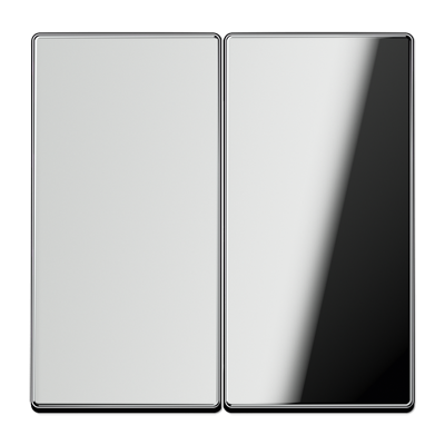 Клавиша для KNX кнопки, 2 группы; металл; хром, GCR102