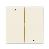 Клавиша двойная перекидная для жалюзийного выкл. символ «стрелки» пластик кремово-белый глянцевая IP20 ABB LEVIT