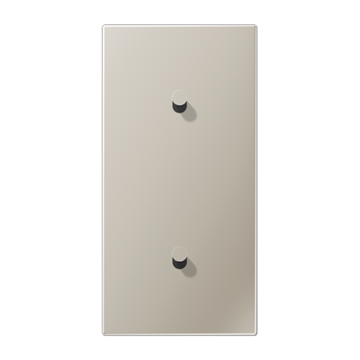 Центральная плата, 2 поста, для вертикальной установки, тумблеры 1+1, конус; металл; нержавеющая сталь; LS1912, ES12-20K1