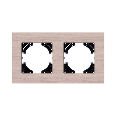 Рамка 2-постовая, золотой Kollinger Reflex AL RA2GD