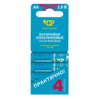 Jazzway LR 6 CP Алкалиновые ( 4 шт. Мини-блистер) бирюз., 5010093