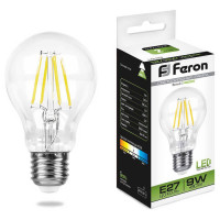 Лампа светодиодная, (9W) 230V E27 4000K, LB-63, Feron 25632