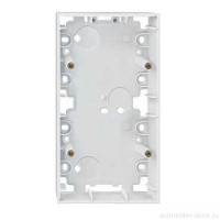 Коробка 2-ная для накладного монтажа, полярно-бел.