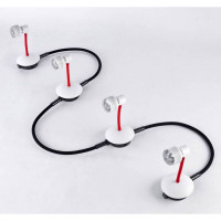 LUSSOLE BAY SHORE Трековый светильник, цвет основания - белый, плафон - металл (цвет - белый), 4x50W GU10, LSP-9818-04 LUSSOLE BAY SHORE Трековый светильник, цвет основания - белый, плафон - металл (цвет - белый), 4x50W GU10, LSP-9818-04