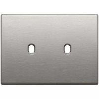 Vimar Накладка плоская, 3 модуля на 2 кнопки,Vintage, никель матовый, 22673.2.11