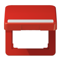 Крышка ударопрочная откидная с возвратной пружиной и полем для надписи 7?57 мм; красная, CD590BFNAKLRT