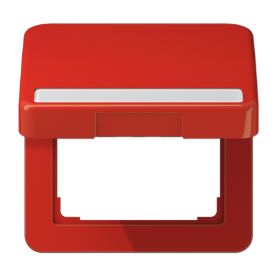 Крышка ударопрочная откидная с возвратной пружиной и полем для надписи 7?57 мм; красная, CD590BFNAKLRT