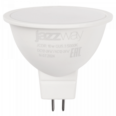 Лампа светодиодная Спец. PLED- SP JCDR 10w 5000K GU5.3  12-24V  Jazzway, 5049727