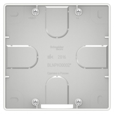 BLANCA С/У КОРОБКА ПОДЪЕМНАЯ ДЛЯ СИЛОВЫХ РОЗЕТОК, БЕЛЫЙ