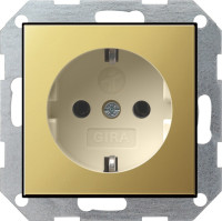 0453614 Gira Розетка с з/к и с затвором (shutter) и символом