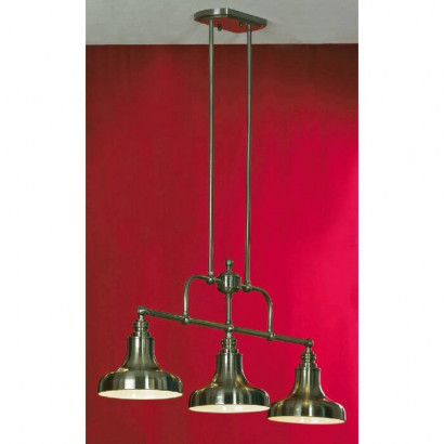 LUSSOLE SONA Линейно-Подвесной светильник, цвет основания - бронзовый, плафон - металл (цвет - бронзовый), 3x60W E27, LSL-3013-03