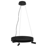 390053 Подвесной потолочный светильник (люстра) BRUSCOLI, LED 3Х5W, 1440lm, LED 3Х5,4W, 1920lm, H1500, ?600, сталь, черный