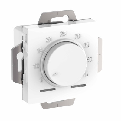 ATN000135 - ATLASDESIGN ТЕРМОСТАТ электронный для теплого пола с датчиком, 10A, механизм, БЕЛЫЙ, Systeme Electric