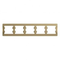 Glossa Рамка 5-ная, горизонтальная, титан Glossa Рамка 5-ная, горизонтальная, титан