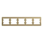 Glossa Рамка 5-ная, горизонтальная, титан