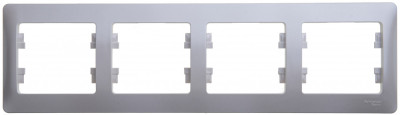 GLOSSA 4-постовая РАМКА, горизонтальная, ПЕРЛАМУТР