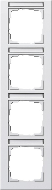 111429 Gira Рамка 4-я вертикальная с полем для надписи