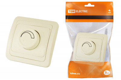 Светорегулятор (RL, 600Вт) поворотный сл. кость "Валдай" TDM Electric, SQ1804-0116