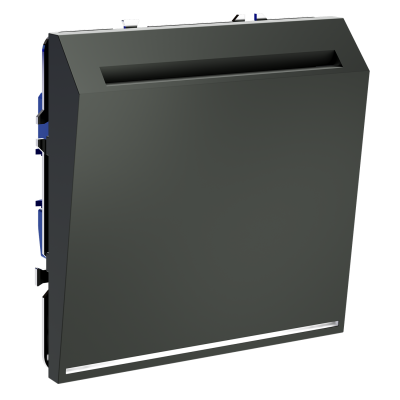 Выключатель встраиваемый VOLTUM S70 карточный 16А, (титан), VLS010706