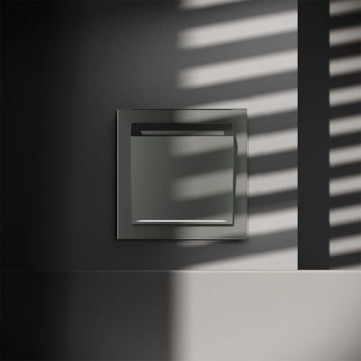 Выключатель встраиваемый VOLTUM S70 карточный 16А, (титан), VLS010706