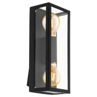 98273 Уличный светильник настенный ALAMONTE 1, 2х40W(E27), , L150, B75, H380, A100, , оцинк. сталь,