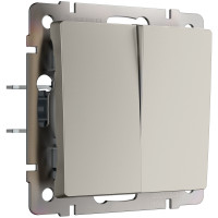 Werkel W1223004/ Перекрестный выключатель двухклавишный (дымчатый), a069460