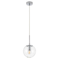 Arte Lamp VOLARE, Подвес, цвет арматуры - ХРОМ, цвет плафона/декора - ПРОЗРАЧНЫЙ, 1х40W E14, A1915SP-1CC