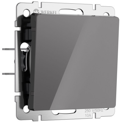 Werkel W1110044/ Выключатель одноклавишный (графит акрил), a064074