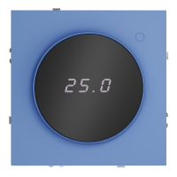 Терморегулятор электронный VOLTUM S70 с индикацией и датчиком, для теплого пола, (деним), VLS070115