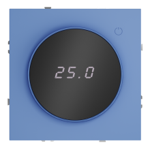 Терморегулятор электронный VOLTUM S70 с индикацией и датчиком, для теплого пола, (деним), VLS070115