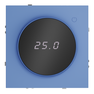 Терморегулятор электронный VOLTUM S70 с индикацией и датчиком, для теплого пола, (деним), VLS070115