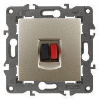 ЭРА 14-3111-04 Elegance Шампань Розетка Аудио одиночная