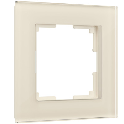 Werkel W0011141/ Рамка на 1 пост Favorit (молочный, стекло), a058813