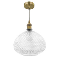 Lightstar 798031 (1252/1) Люстра  GENNI 1х40W E27 ЛАТУНЬ/ПРОЗРАЧНЫЙ (в комплекте)