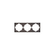 Рамка STRONG 3-постовая графит KRANZ, KR-78-0753-6 Рамка STRONG 3-постовая графит KRANZ, KR-78-0753-6