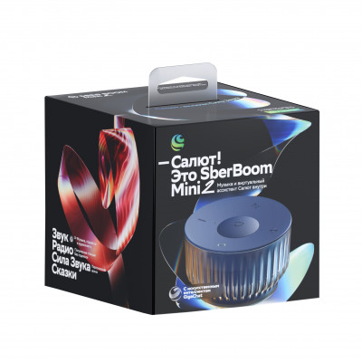 SberBoom Mini 2, титановый синий, модель SBDV-00250B