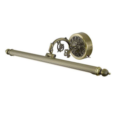 Arte Lamp BARI, Подсветка для картин и зеркал, цвет арматуры - АНТИЧНАЯ БРОНЗА, цвет плафона/декора - АНТИЧНАЯ БРОНЗА, 8W LED, A6708AP-1AB