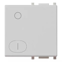 Vimar Клавиша на 2 модуля с символом "O/I" с подсветкой, серебро, 14022.99.SL