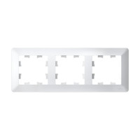 ATN220103 - ATLASDESIGN AIR 3-постовая РАМКА, БЕЛЫЙ/дымчатый белый, Systeme Electric