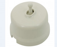 Bironi Выключатель 1-кл., пластик, цвет Слоновая кость (тумблерный), B1-230-211 Bironi Выключатель 1-кл., пластик, цвет Слоновая кость (тумблерный), B1-230-211