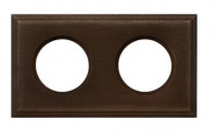 Bironi Рамка 2 постовая для скрытого монтажа (Винтаж на бревно 220мм), BF4C22-620-18